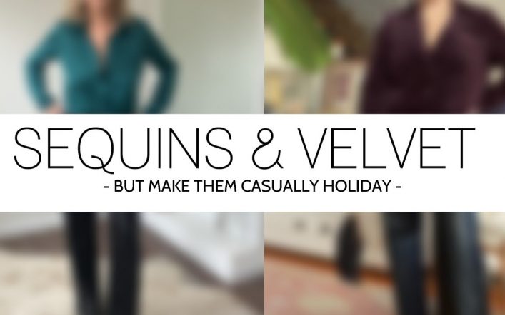 Glam Up Informal Vacation Outfits W/ Sequins + Velvet